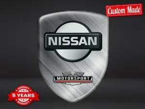 Nissan Stickers Dôme Époxy Finition Perso Étiquettes Premium